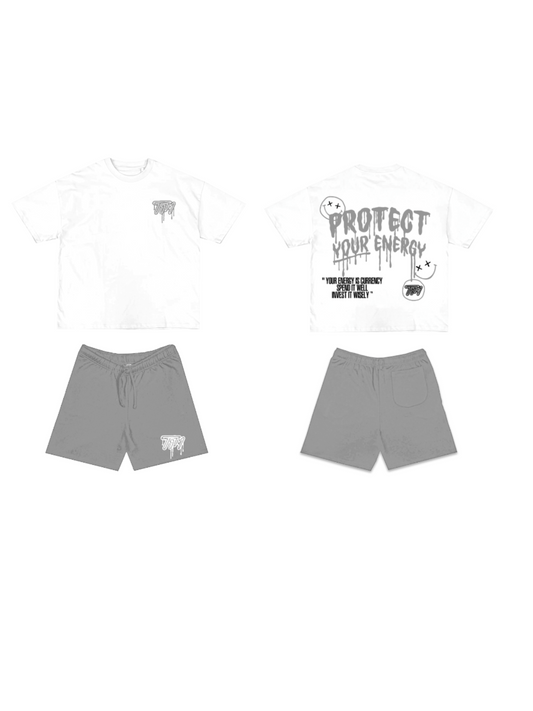 T1M COOL GREY SHORT SET