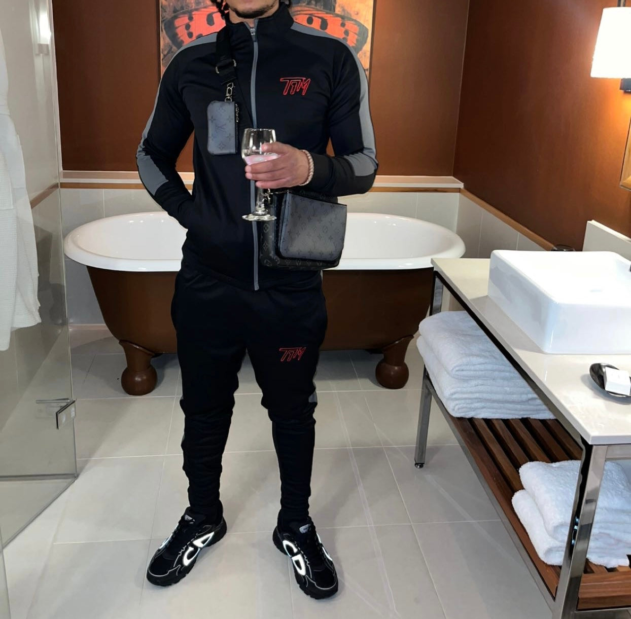 T1M DRI-FIT TRACKSUIT (Red logo)