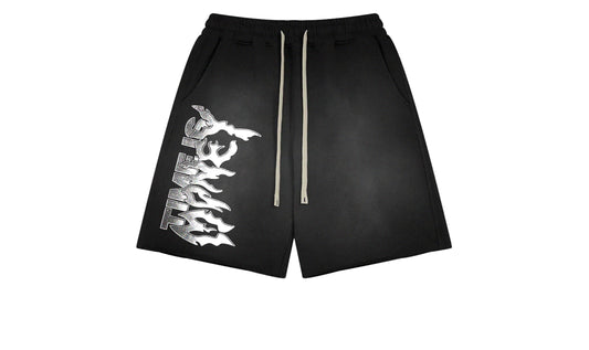 TIMEISMONEY WHITE ASH SHORTS