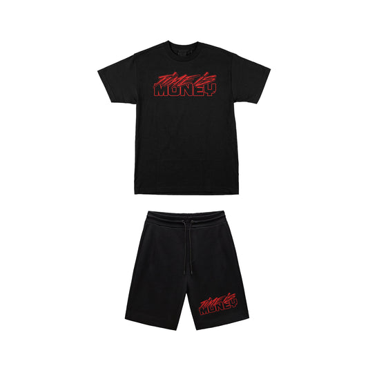 TIMEISMONEY SHORT SET (RED THUNDER)