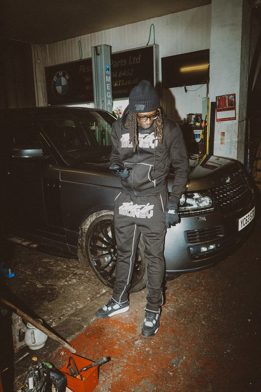 TIMEISMONEY STRAIGHT DROP TRACKSUIT (BLACK)