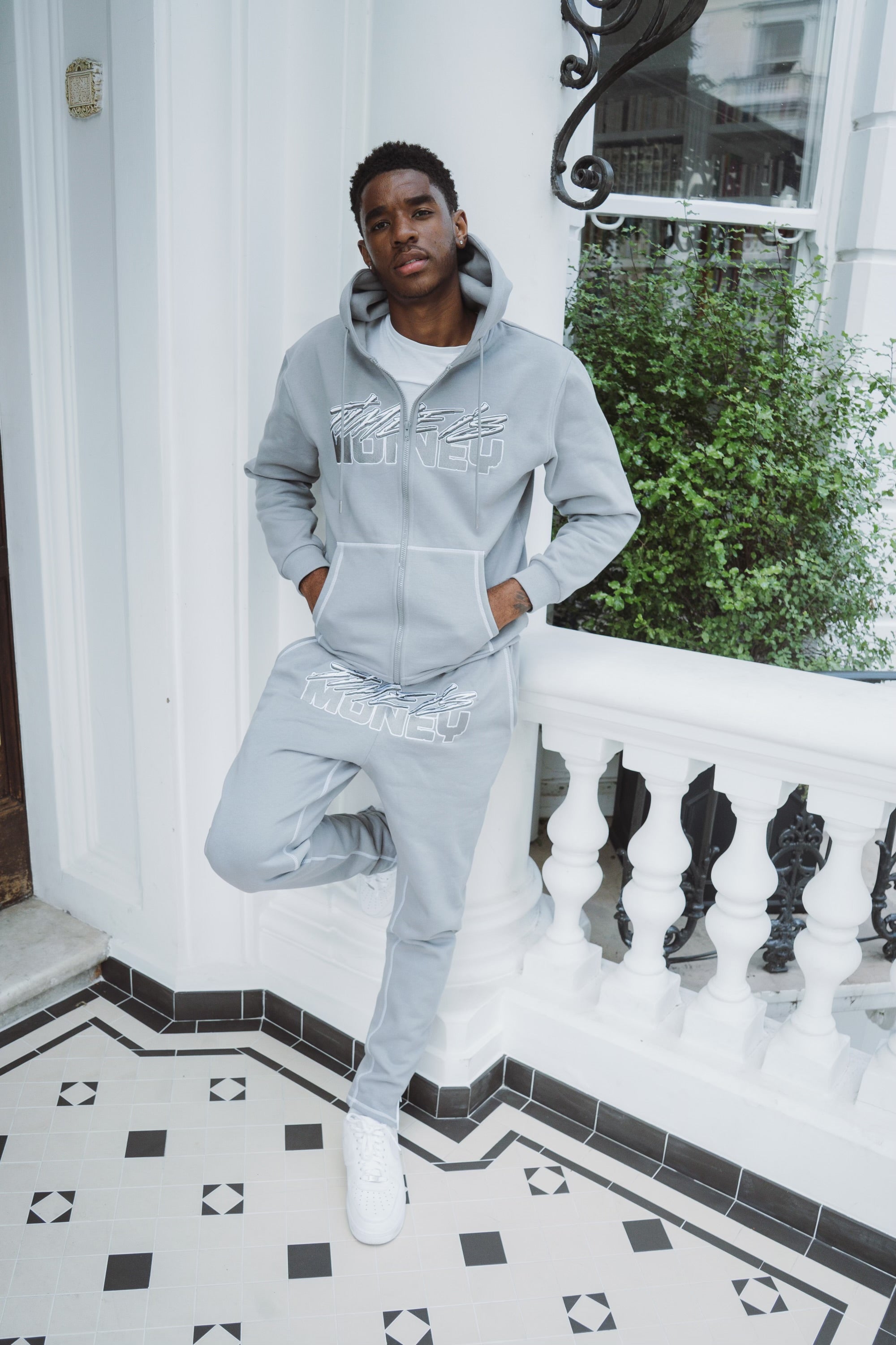 TIMEISMONEY COOL GREY TRACKSUIT - Main Image