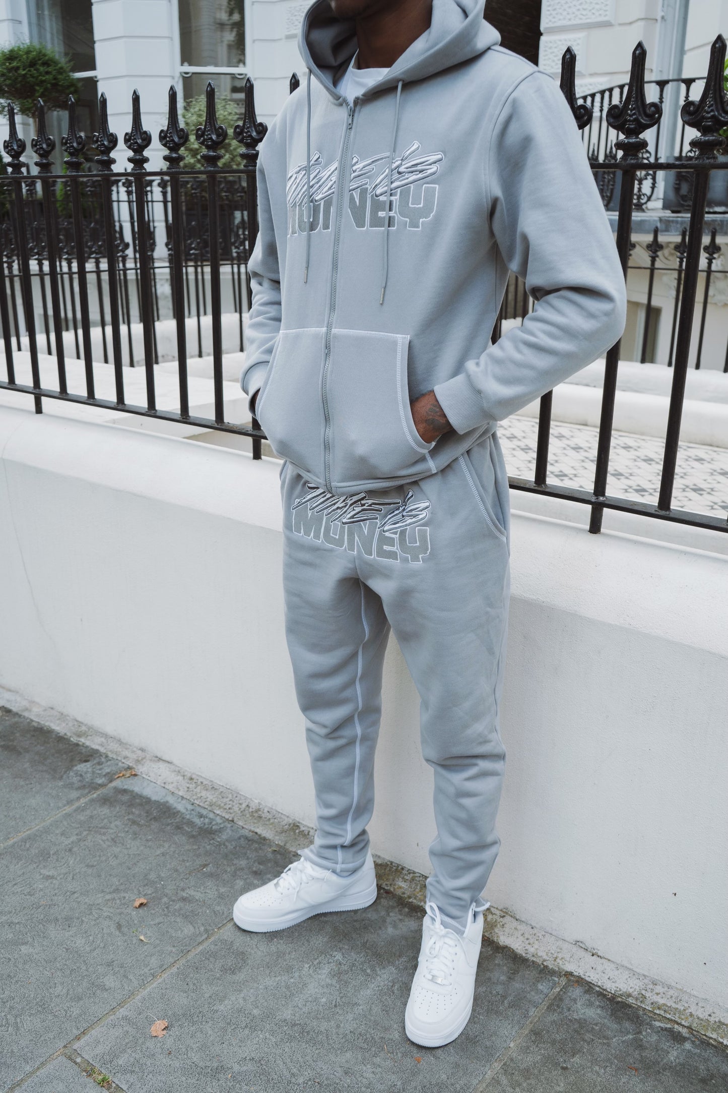 TIMEISMONEY COOL GREY TRACKSUIT