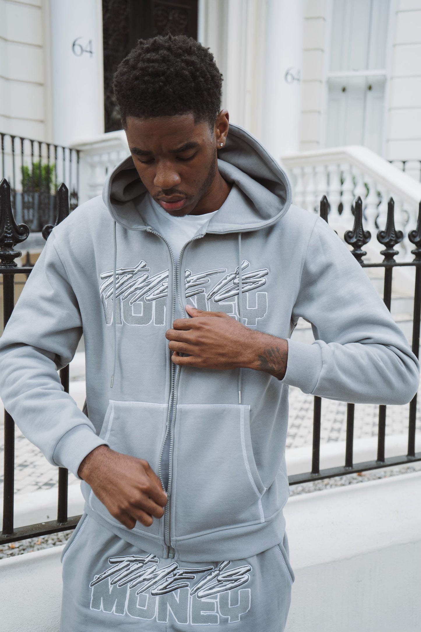 TIMEISMONEY COOL GREY TRACKSUIT