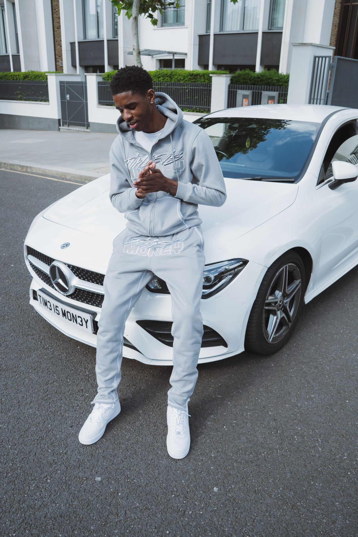 TIMEISMONEY COOL GREY TRACKSUIT