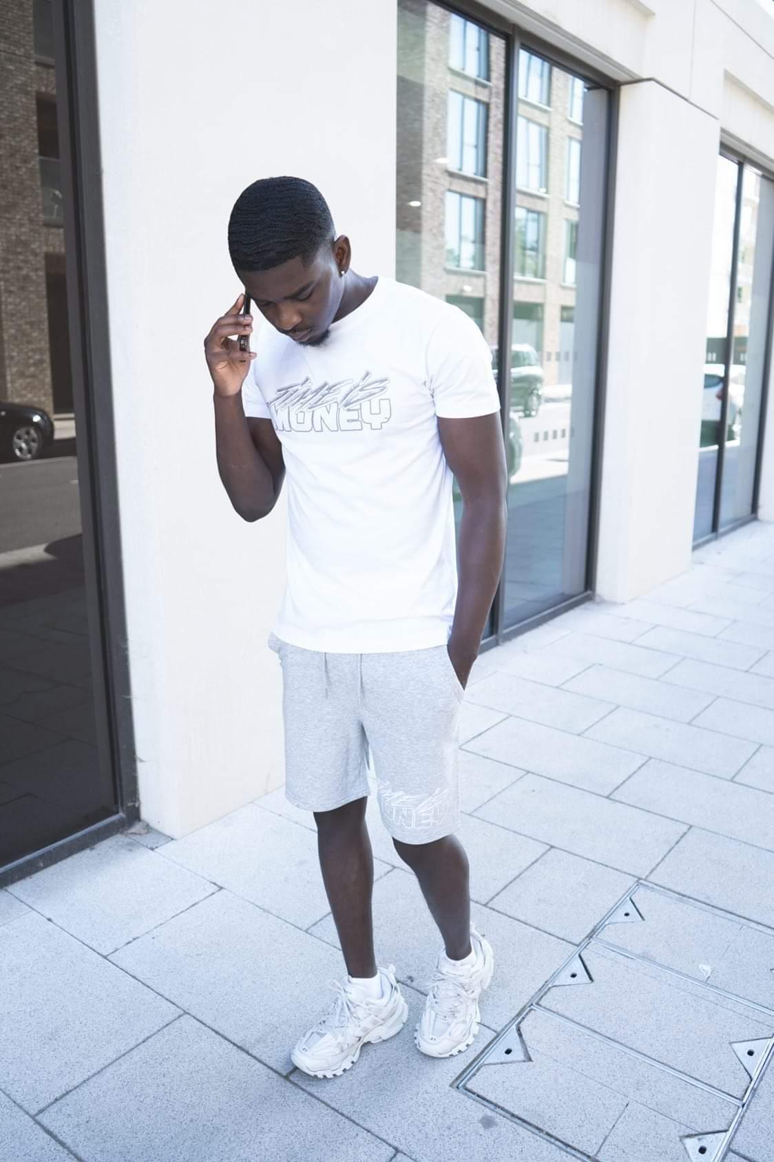 TIMEISMONEY SHORT SET (COOL GREY)