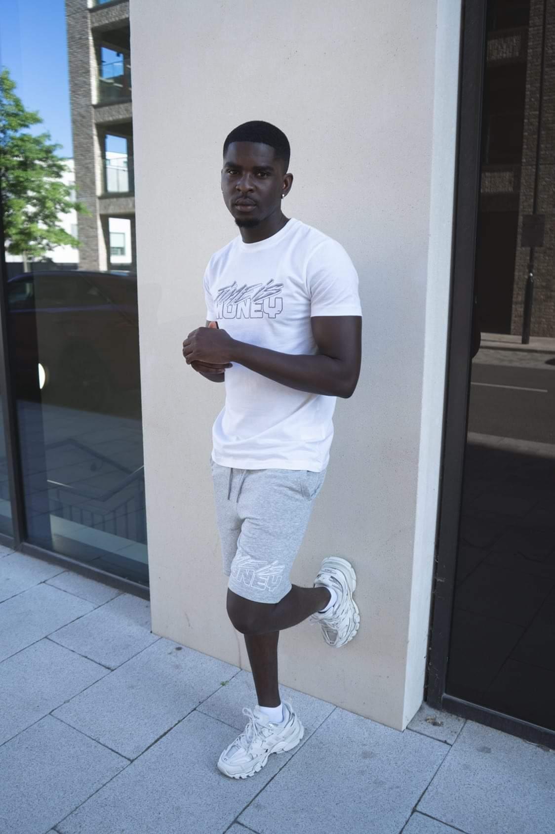 TIMEISMONEY SHORT SET (COOL GREY)