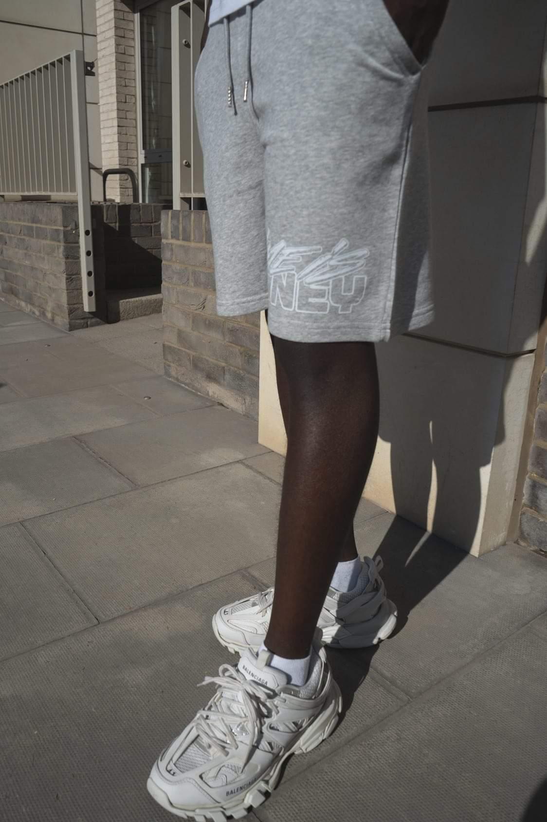 TIMEISMONEY SHORT SET (COOL GREY)