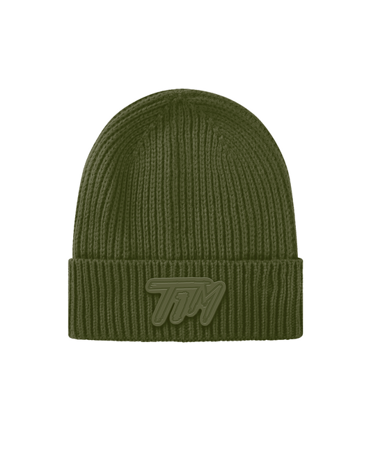 T1M OLIVE GREEN BEANIE