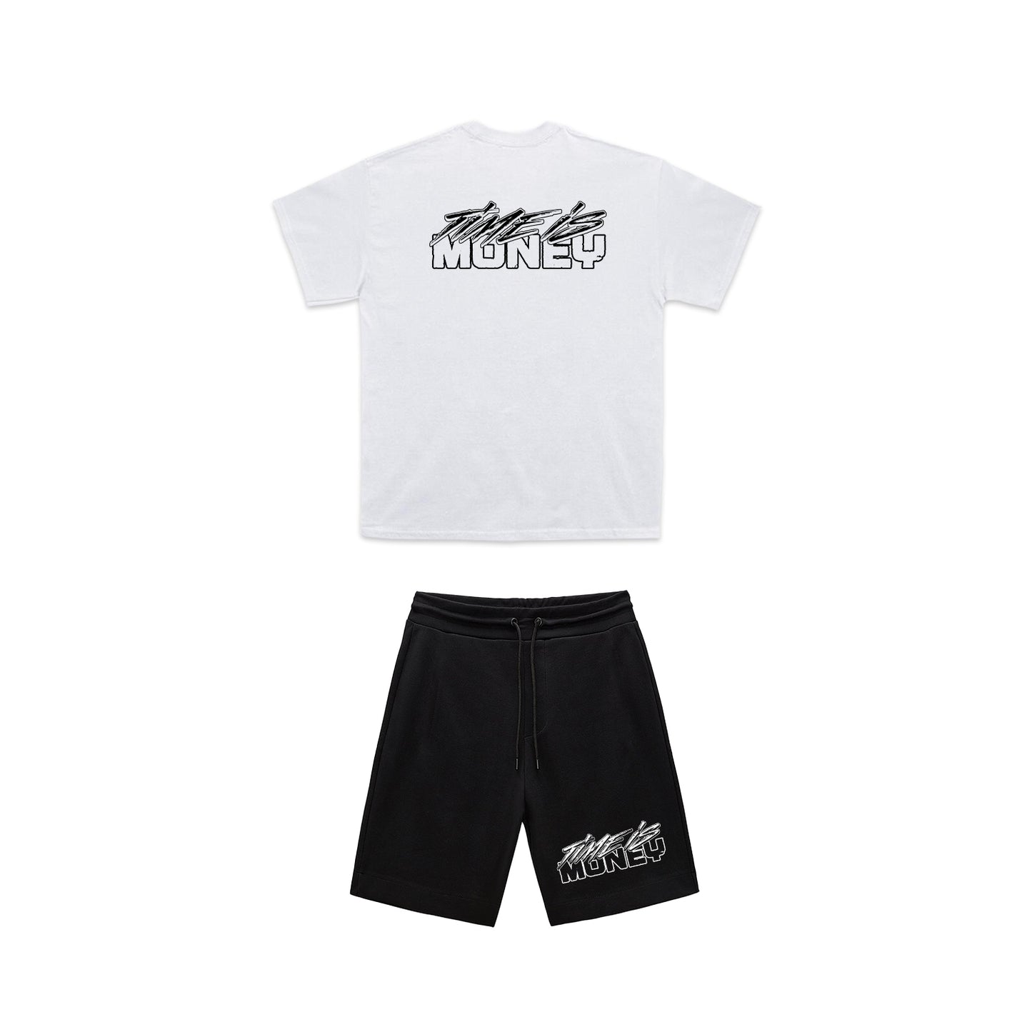 TIMEISMONEY SHORT SET (B/W)