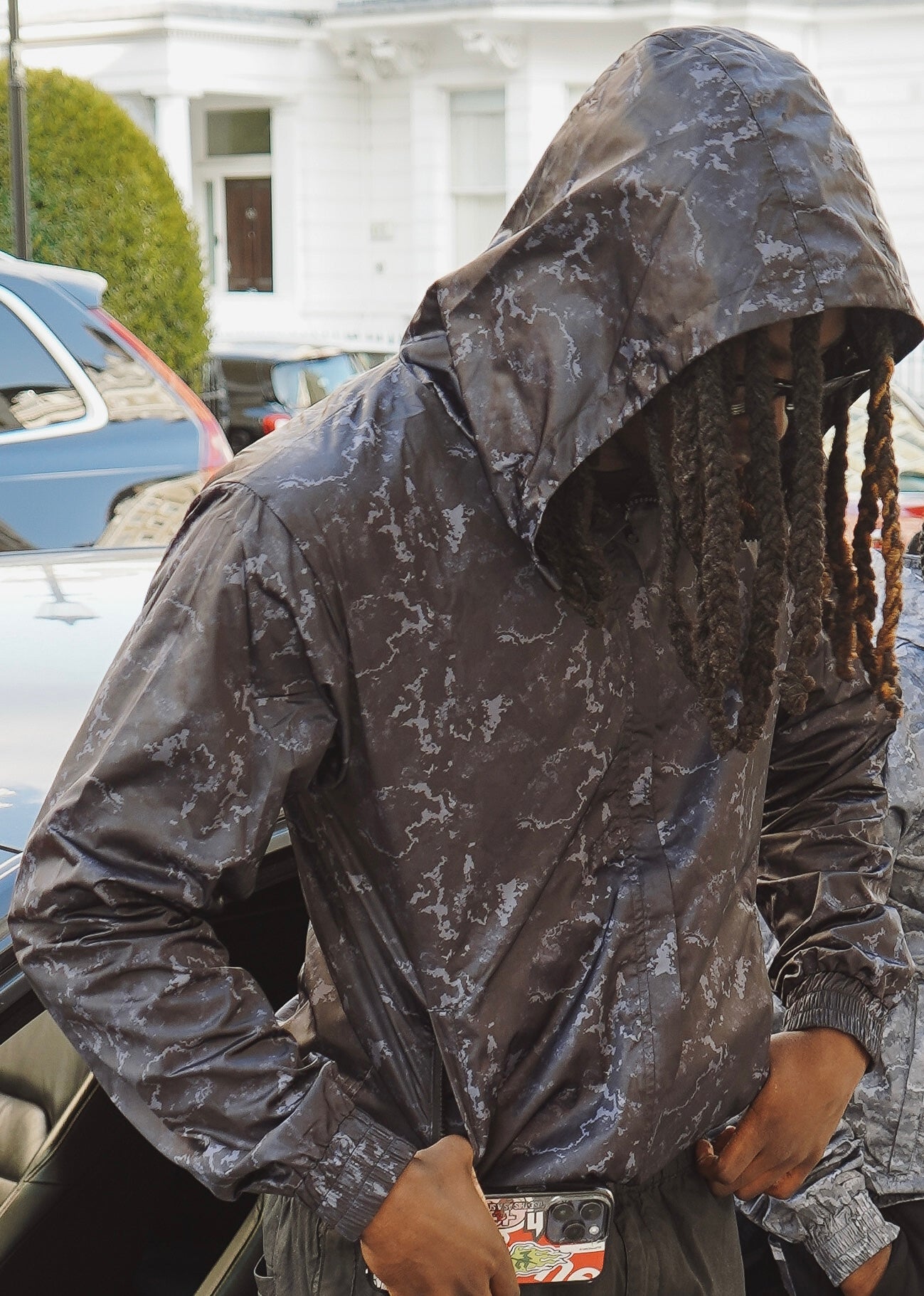 T1M BLACK CANVAS WINDBREAKER