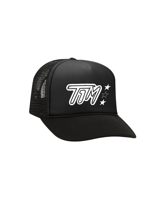 T1M Black Trucker Cap