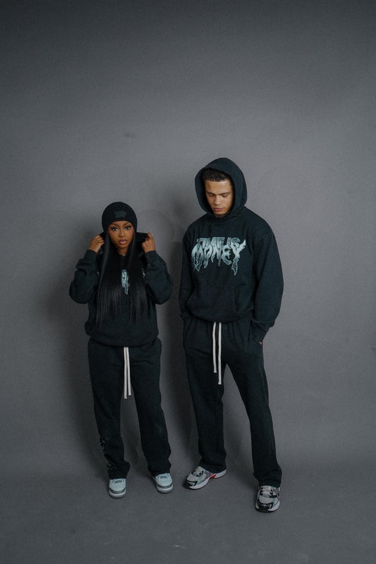 TIMEISMONEY ACID WASH TRACKSUIT